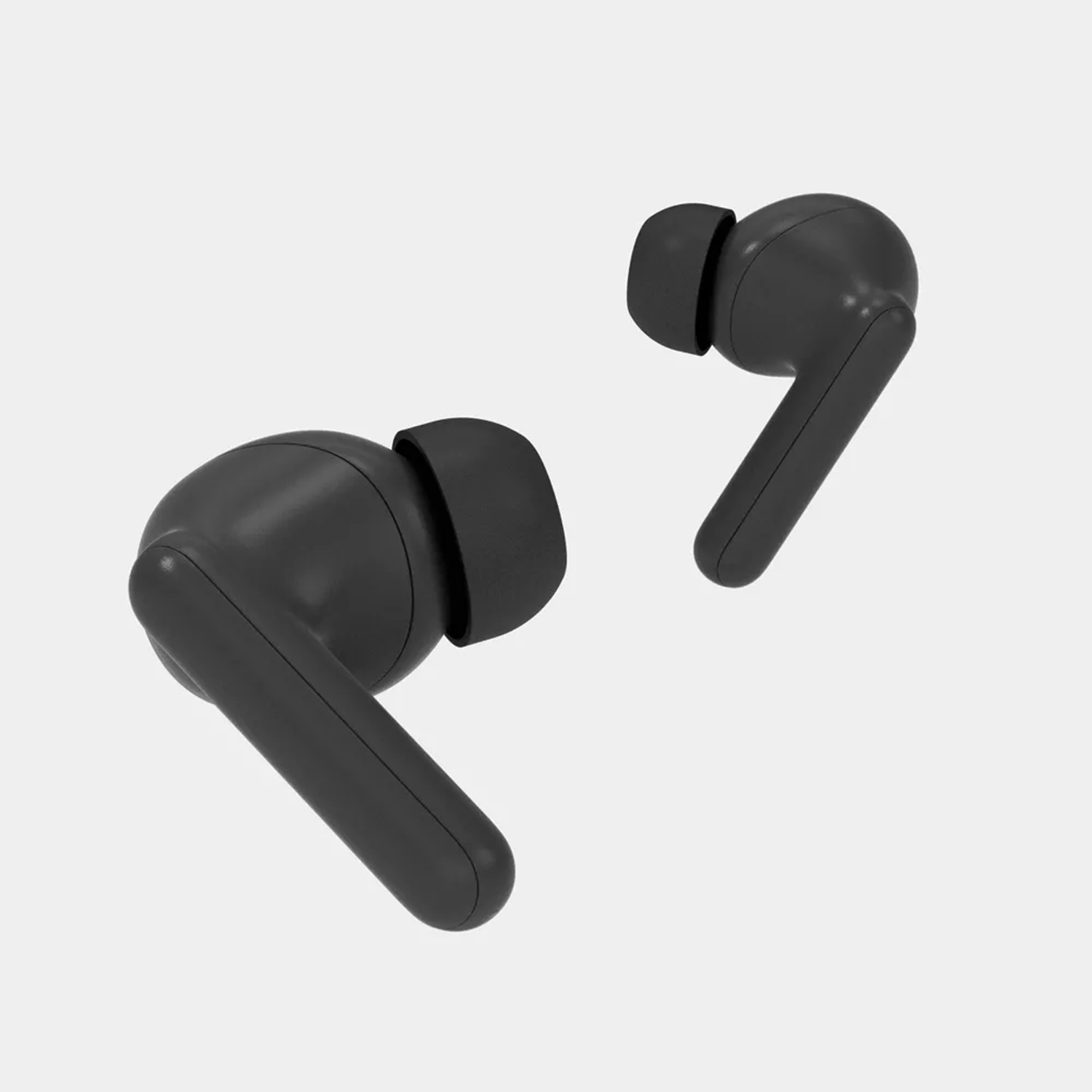 Black Wireless In‑Ear Bluetooth Earbuds Lightweight Compact Charging Case
